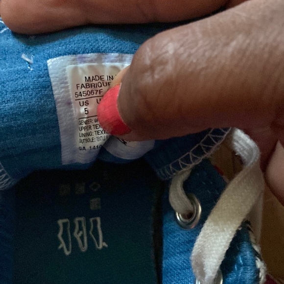 Tweed striped Converse All Star tennis shoes US size 5 - Picture 7 of 10